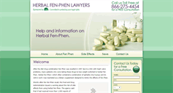 Desktop Screenshot of herbalfenphenlawyers.com
