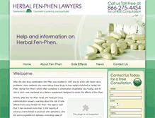 Tablet Screenshot of herbalfenphenlawyers.com